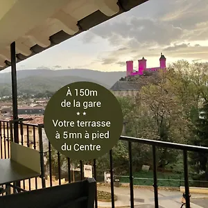 Aux 4 Logis Appart-hotel - Le Roof - Vue Splendide - Petit Dejeuner Inclus 1ere Nuit Foix